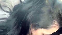 he admires her perfect ass as she sucks his cock