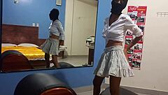 Why Resist This Sexy Chocolate Latina Brunette Milf Starting Amateur Porn with Big Ass Touches?