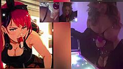 Manic Sabrina indulges in her unique pinball fetish