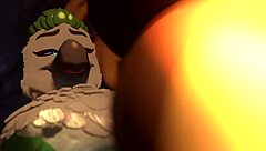 Furry hottie sucks cock intensely