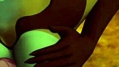 Furry hottie sucks cock intensely