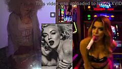 Manic Sabrina indulges in her unique pinball fetish