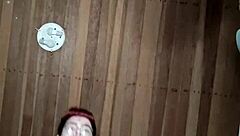 Толстый гей показывает жирные сиськи и жопу в аналe