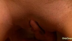 in a casual anime-inspired scene, sexy asian jayden lee kneels in her thong and performs oral on a guy, her big tits bouncing while she sucks deeply, the hardcore action building to a facial climax