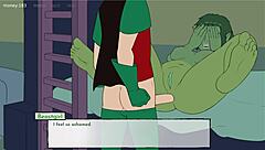 18titans episode 51 features dating game with anime hentai