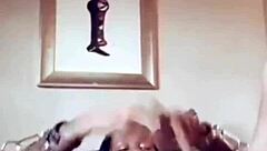 horny ebony milf sucks interracial cock homemade