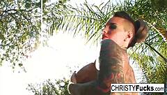 I can’t stop watching Christy Mack flaunt her tattooed hot body!