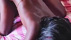 My neighbor's girlfriend sneaked over to watch TV with me