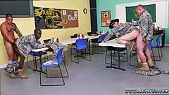 Gay Drill Sergeant Commands Intense Military Sex In Free Video