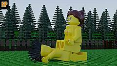 in this lego porn, characters engage in anal, blowjob, and pussy licking