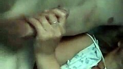 Milf passionately gives blowjob and eagerly takes cum in part 2