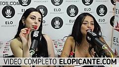 I watch bisexual lesbians kissing and playing with the lollipop