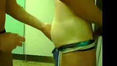 Guy on webcam jerks off and gets blowjob