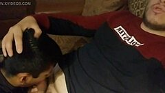 After a great fuck, two gay guys share a passionate blowjob.