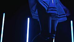 Xdominant 024 showcases erotic sex art inspired by neon demon themes with beautiful and cute sensual elements.