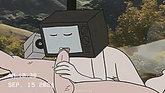 我记得那个狂野电视女人和摄影师在厕所的性爱动画从动漫Hentai