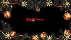 blonde and brunette amateurs hook up in christmas special