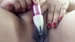 pornstar poosoo fingers her pussy in intense masturbation session