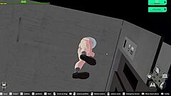 Loop train h-game elevator scene gets steamy 😜