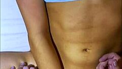 Shy university friend shares bed after party with her friend in apartment