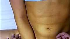 Shy university friend shares bed after party with her friend in apartment