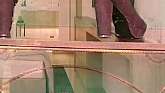 Mala Dvojka Rubs Her Shaved Pussy Hard