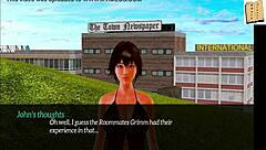 Amateur erotic scene featuring small tits in homemade family setting with intense actions.