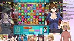 Vtuber Lewdneko Plays Huniepop 2 Double Date Part 6 with Big Tits in Lingerie