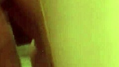 latina couple has quick bathroom fuck