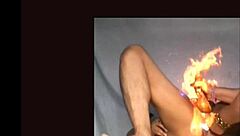 curious couple explores intense handjob and fingering session