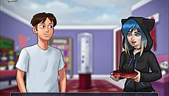 서머타임 사가 153 작은 젖탱이 애니 액션.