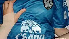 asian milf with big tits gets creampied in thai homemade amateur setting, bursting with passion.