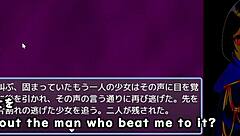 Why does the crossdressing maid regret the machine trial in this anime hentai game?