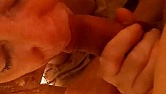 Roxanne and Xander performing slutty cock sucking in homemade blowjob