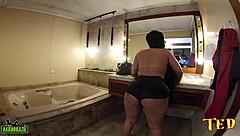 Safyra Safi, The Latina With Giant Ass And Big Tits, Gets Naughty Behind Cameras With Vinny Kabuloso.