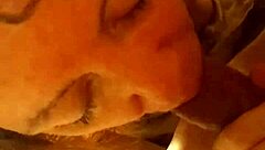 Roxanne and Xander performing slutty cock sucking in homemade blowjob