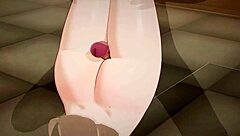 ブルーアーカイブ喘ぐアスナがベッドで激しく喘ぎまくり