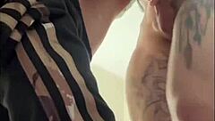 I saw this guy jerking off, so I joined in to suck him off real good.