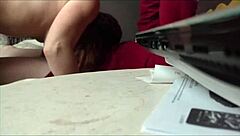 fucking my ex-wife hard in the bedroom, she's moaning so loud 😩💦