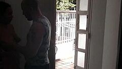 Latina Amateur Gets Hardcore Outdoor Follada and Cumshot on Face After Asking for Flour