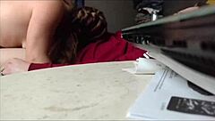 fucking my ex-wife hard in the bedroom, she's moaning so loud 😩💦