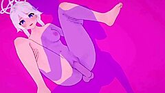 Hatami Erika and Nakatsukasa Kirino in Intense Blue Archive Hentai Sex.