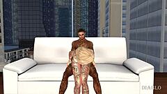 afternoon delight with 3d cartoon ass pussy tits sex