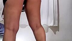 You dirty whore smoking while stripping down. Tease me with that lingerie and dildo.