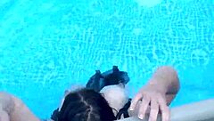 Beautiful Girls Enjoy Pool Time