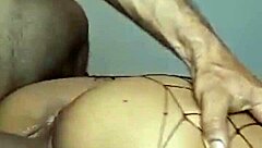 Breaking her ass with a thick cock?