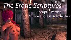i explore erotic scriptures with thane thora in public scene