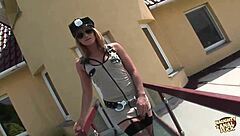 slutty hot blonde receives deepthroat, anal, and cum in mouth after guy licks her pussy?