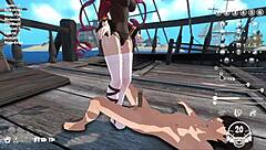 Captain horny sailing wants to fuck big breasted captain