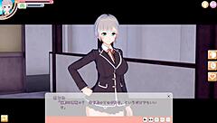 Asami, the feisty JK, in a 3D cartoon anime story